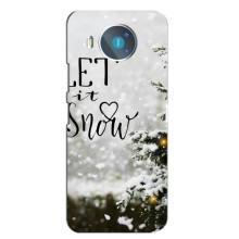 Новорічні, Святкові Чохли для Nokia 8.3 - 2024 год – Let it snow