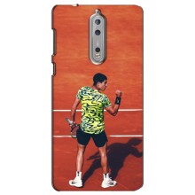 Чехлы с принтом Спортивная тематика для Nokia 8 – Алькарас Теннисист