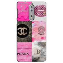 Чехол (Dior, Prada, YSL, Chanel) для Nokia 8 (Модница)