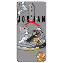 Силиконовый Чехол Nike Air Jordan на Нокиа 8 (Air Jordan)