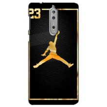 Силиконовый Чехол Nike Air Jordan на Нокиа 8 (Джордан 23)
