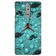 Силиконовый Чехол Nike Air Jordan на Нокиа 8 – Джордан Найк