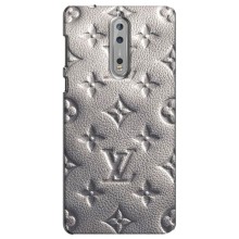 Текстурный Чехол Louis Vuitton для Нокиа 8 (Бежевый ЛВ)