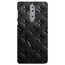 Текстурный Чехол Louis Vuitton для Нокиа 8 (Черный ЛВ)
