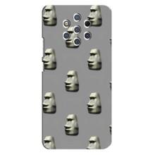 Бампер з принтом Меми для Nokia 9 (Кам'яна особа)
