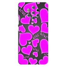Чехлы для любимой на Нокіа 9 (VPrint) (Pink hearts)