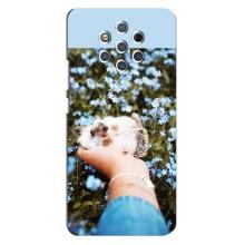 Чохли з зображенням різних тварин на Nokia 9 (Їжачок в руці)