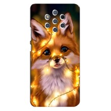 Чохли з картинкою Лисичка для Nokia 9 (VPrint) (Лисичка в гірляндах)