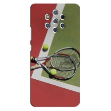 Чохли з прінтом Спортивна тематика для Nokia 9 – Ракетки теніс