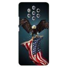 Чехол Флаг USA для Nokia 9 – Орел и флаг