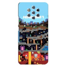 Чохол Майнкрафт на Nokia 9 (AlphaPrint) Minecraft (фон Minecraft)