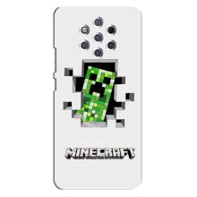 Чохол Майнкрафт на Nokia 9 (AlphaPrint) Minecraft (кріпер Майнкрафт)
