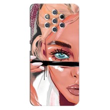 Чохол з друком для Nokia 9 - (Мода) (AlphaPrint) (Макіяж)