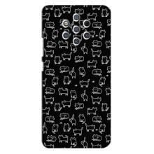 Чохол на тематику: Коти для Nokia 9 (Котики на чорному)