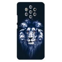 Чохол з картинкою на Nokia 9 (Лев – синій)