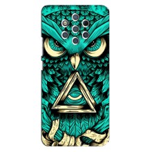 Чохол з пташками на Nokia 9 (VPrint) (Сова з оком)