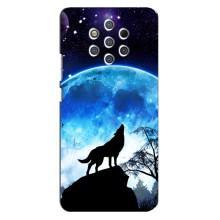 Чохол з Вовком на Nokia 9 (Виє на місяць)