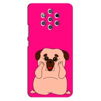 Чехол (ТПУ) Милые собачки для Nokia 9 (Веселый Мопсик)
