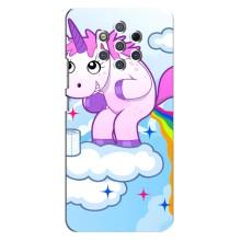 Чохол Unicorn на Nokia 9 (Веселка Єдиноріга)