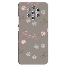 Чохол з малюнком кіт на Nokia 9 (Лапи і вуса)