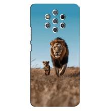 Чехол Король лев на Нокиа 9 Пур Вайв (Мусафа и Симба)