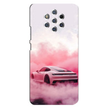 Чохол з авто Порше для Nokia 9 – Рожевий Порше