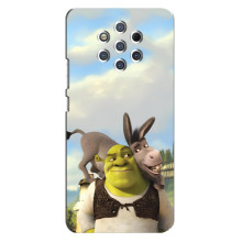 Чехол с мультфильмом Шрек на Nokia 9 – Шрек и осел