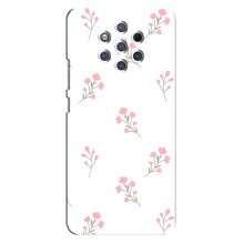 Чохол з розовим принтом для Nokia 9 (Рожеві квіти)