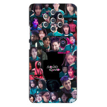 Чехол Гра в кальмара для Nokia 9 – Коллаж игры кальмара
