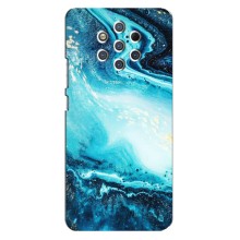 Мраморний чехол на Nokia 9 (VPrint) (Блакитний мрамор)