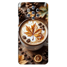 Чехол с уникальным дизайном «Осень с кофе» для Nokia 9 – Пряный кофе