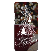 Різдвяні Чохли для Nokia 9 (VPrint) (Ялинка яскрава)
