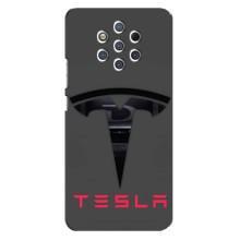 Силіконовий бампер з картинкою машини на Nokia 9 (Logo TESLA)