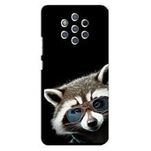 Силіконовий Чохол з Энотами  на Nokia 9 (Стильний Єнот)