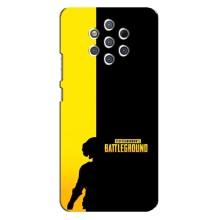Чохол (TPU) з картинкою "Лого Пабг" на Нокіа 9 (Battlegrounds)