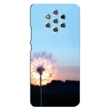 Силіконовий Чохол з кульбабками на Nokia 9 (Захід з кульбабкою)