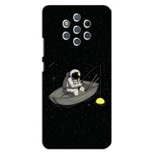 Силіконовый Чохол з принтом "Космонавти" на Nokia 9 (Космонавт на рибалці)