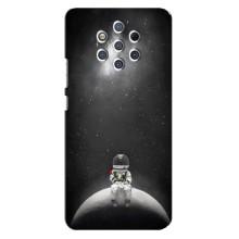 Силіконовый Чохол з принтом "Космонавти" на Nokia 9 (Космонавт романтик)