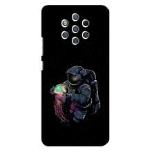 Силіконовый Чохол з принтом "Космонавти" на Nokia 9 (В руках земля)