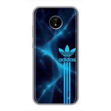 Чохли Адидас для Nokia C10 (AlphaPrint) (Синій Адідас)