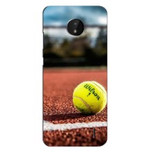 Чехлы с принтом Спортивная тематика для Nokia C10 – Теннисный корт