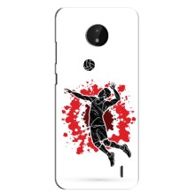 Чехлы с принтом Спортивная тематика для Nokia C10 – Волейболист