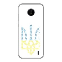 Чехлы для Nokia C10  Укр. Символика (AlphaPrint) (Герб из букв)