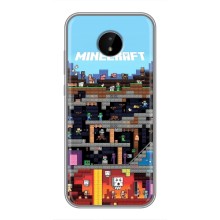 Чехол Майнкрафт на Nokia C10 (AlphaPrint) Minecraft (фон Minecraft)