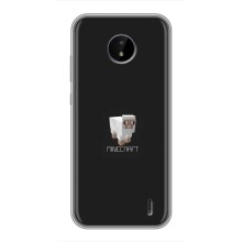 Чехол Майнкрафт на Nokia C10 (AlphaPrint) Minecraft (Овечка Майнкрафт)