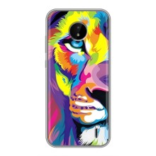 Чехол со Львом для Nokia C10 (VPrint) (Яркий Лев)