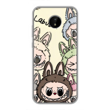 Чехол с Лабубу на Nokia C10 (Коллаж Лабубу)