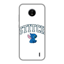 Чехол с принтом Стич на Nokia C10 – Стич лого