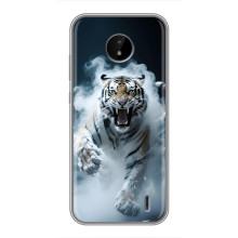 Чехол с картинкой «Хищники» для Nokia C10 – Тигр