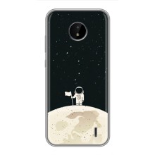 Космические Чехлы для Нокиа С10 (VPrint) (На луне)